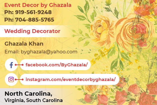 byGhazala Visiting Card